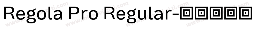 Regola Pro Regular字体转换
